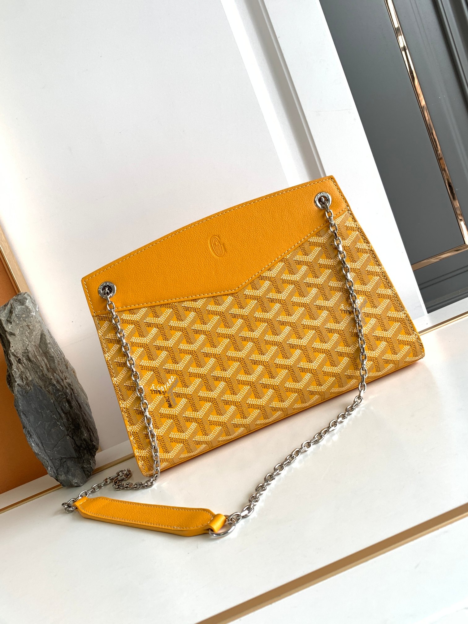 Rouette Structure PM Shoulder Bag In Yellow